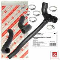 Патрубок радиатора /2123/ 3 шт (+ хомуты) (Rosteco)