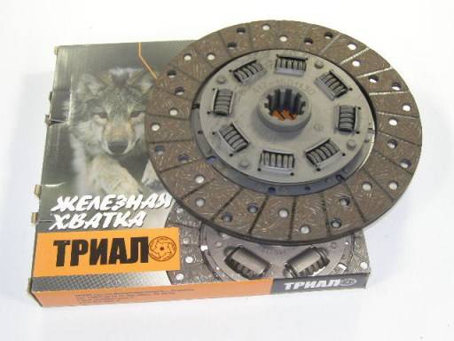 Диск сцепления /УАЗ дв.417/ 4-ступ. (под лепестков. корз., узкое феродо) (ТРИАЛ)