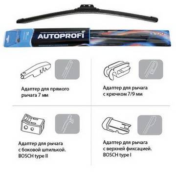 Щетка стеклоочистителя AUTOPROFI 17 бескаркасная (425мм)