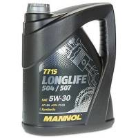 Масло моторное Mannol Longlife 504/507 VAG 5w30 5л синтетика 