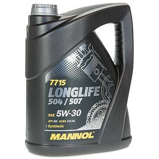 Масло моторное Mannol Longlife 504/507 VAG 5w30 5л синтетика 
