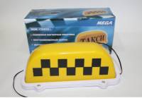 Фонарь "Такси" (Шашки) желтый магнит. с подсветкой (Mega)