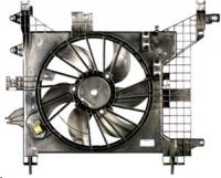 Вентилятор охл. радиат. в сб. Renault Duster с конд. с 2110 г. с диф. (Luzar)