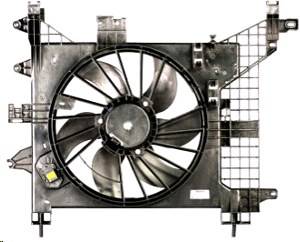 Вентилятор охл. радиат. в сб. Renault Duster с конд. с 2110 г. с диф. (Luzar)