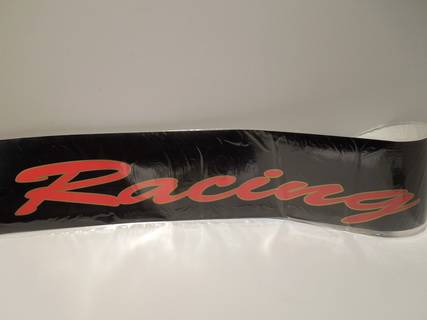 Наклейка Светофильтр Racing красный+золото (20х130см) черный фон (Россия)