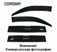 Дефлекторы дверей (ветровики) Mitsubishi Lancer IX седан 03-06 клеящиеся Voron glass Corsar (5) (Azard)