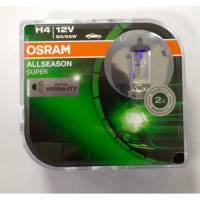 Лампа H4 12V 60/55W P43t н/о набор +30% ALLSEASON SUPER (OSRAM)