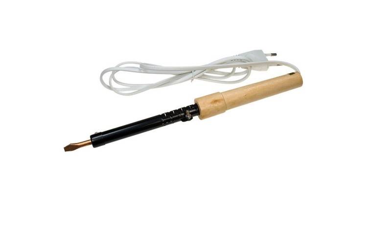 Паяльник 40W 220V, деревянная ручка