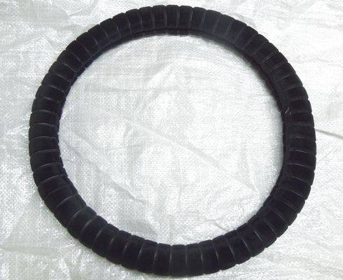 Оплетка руля (M) 2108-15, ИНОМАРКИ 37-39 см велюр уплотненный черная
