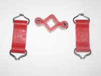 Крепление глушителя /2101-07/ 3шт полиуретан (красный) (Форвард)