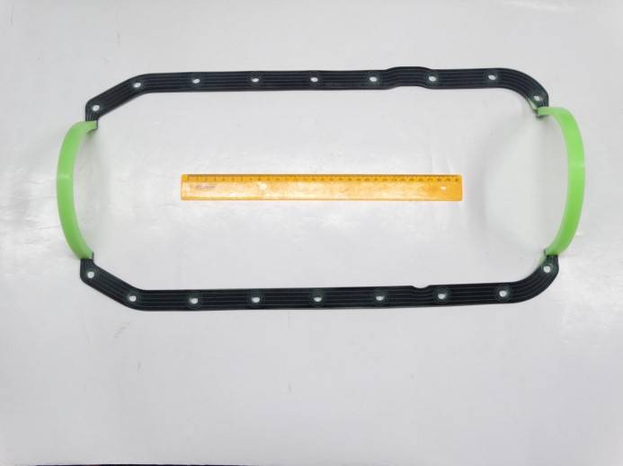 Прокладка поддона /Г-3302 Бизнес, УАЗ дв. 4216/ ПА каркас+ силикон с шайбой 4216-1009075