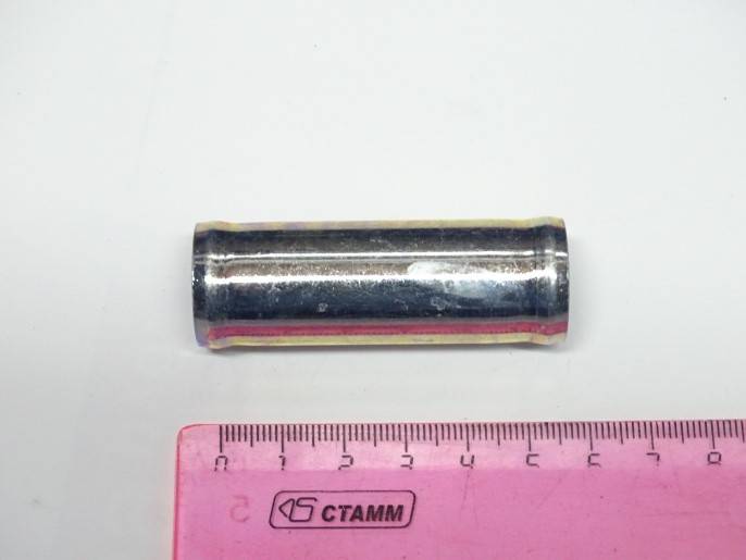 Трубка соединитель для патрубков прямая D20х20 L= 60 мм (металл)