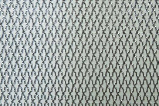 Сетка декор алюмин. ячейка 15мм х 6,5мм хром сомбреро размер 100 х 30см (Dollex) DKS-026