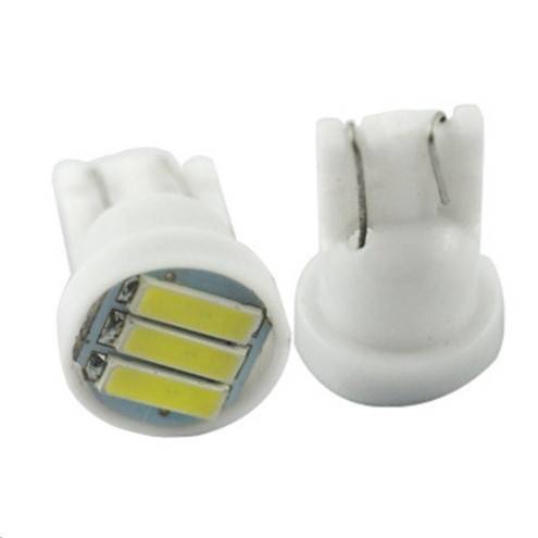 Лампа габарит. 12V W5W T10 3 SMD без цок. W2.1x9.5d