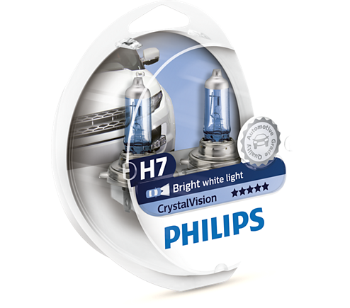 Лампа PHILIPS H7-12-55 CRISTAL VISION 4300К (набор 2шт H7 + 2шт W5W) (5)