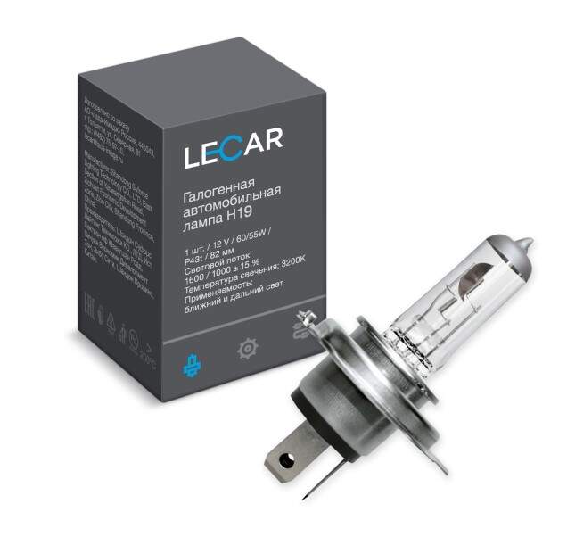 Лампа H19 12V 60/55W PU43t-3