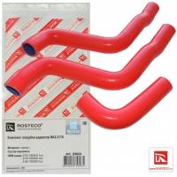 Патрубок радиатора /2170/ 3 шт (силикон) (Rosteco) Патрубок радиатора /2170/ 3 шт (силикон) (Rosteco)