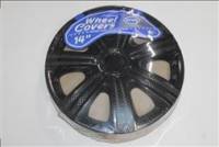 Колпак колеса R14 DTM черный (в мешке 4 упак)