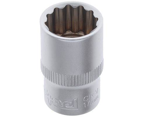 Головка торцевая 1/2" 12-гранная 17мм (AV Steel)