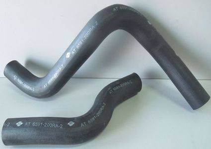 Патрубки радиатора Aveo 1.2/1.4 T300 13-- из 2шт с хомутами (AT) Чехия
