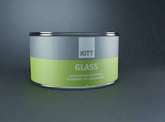 Шпатлевка Kitt Glass 1,5 кг. со стекловолокном