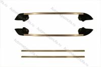 Багажник 2121-214 4х4 рейлинги продольные на крышу + 2 поперечины серебро