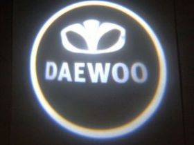 лазерная проекция с логотипом Daewoo (насадка на скотч)