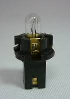 Лампа 12V бесцок. W1,2W с патроном (B8.3d)