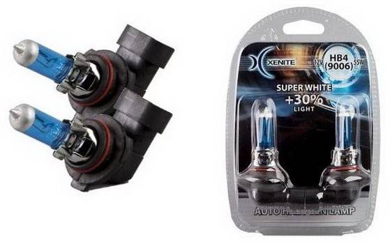 Лампа Xenite HB4-12-55 (9006) +30% Super White 4000K блистер 2шт