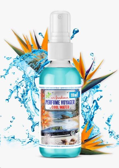 Ароматизатор спрей "PERFUME VOYAGER" Cool Water 110мл (FOUETTE)