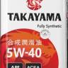 Масло моторное TAKAYAMA 5W40 SN/CF A3/B4 (1л.) синт. пласт.