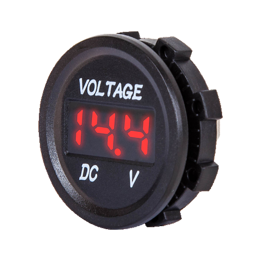 вольтметр цифровой от 5.0 до 48.0 вольт красный (Kicx)