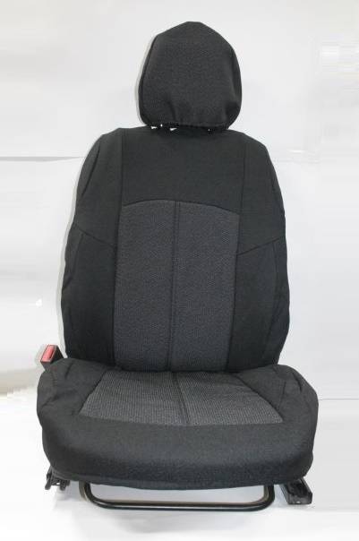 Чехлы на сиденье /Nissan X-Trail/ с 2015 г. Жаккард черный (разд. зад. спинка) (TREND NEW)