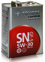 Масло моторное Toyota Motor Oil  SAE 5W30 SN/CF (4л) 0888010705