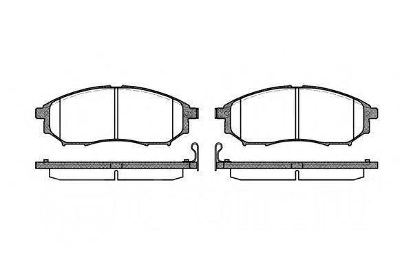 Колодки тормозные передние Nissan Pathfinder Murano Koleos 2.5 (Remsa)