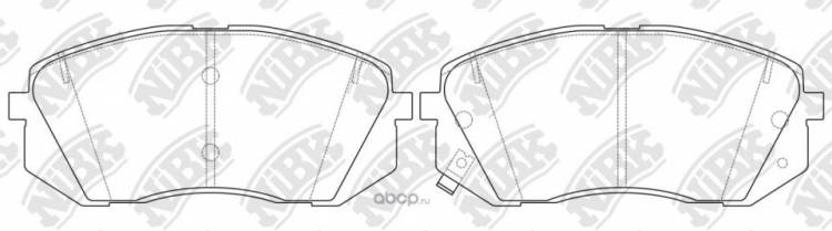 Колодка торм. Kia Sportage Hyundai ix35 с 2010 г. перед.