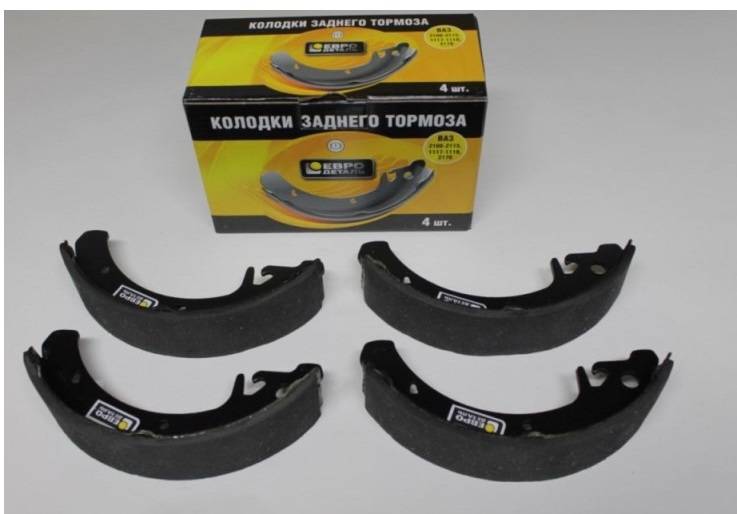 Колодки тормозные ВАЗ 2108 задн. (Евродеталь)