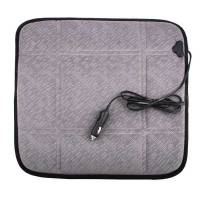 Обогрев сидений без спинки серый 12V 43х43см 2,5А-3А (SKYWAY)