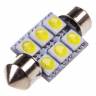 Лампа салонная 24V C5W T11 SV8.5 6 SMD 36мм