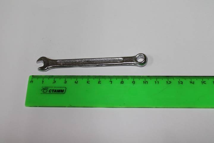 Ключ комб. 6*6 Crv /рожково-накидной/ Master (KRAFT)