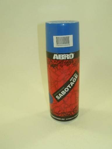 Краска спрей Sabotage акрил. № 021 Синий 400 мл. (ABRO)