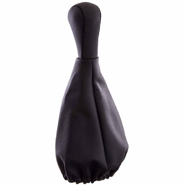 Ручка КПП /2108-99/ иск. кожа с чехлом+рамка, черная (SKYWAY)