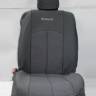 Чехлы на сиденье /Renault Duster/ 2011-2014 г. Жаккард серый (разд. зад. спинка) (TREND NEW)