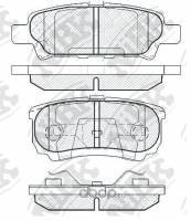 Колодка торм. Mitsubishi Lancer Outlander I задн. /дисковые/