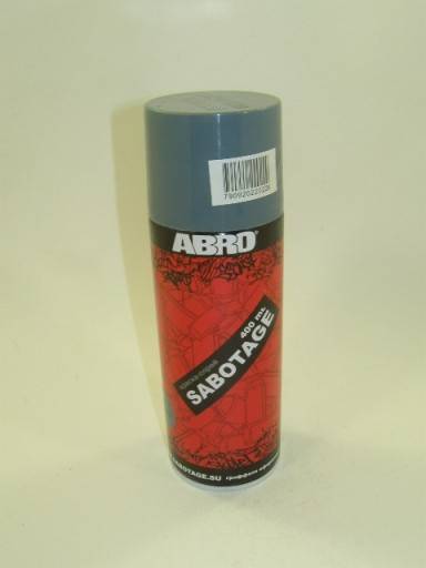 Краска спрей Sabotage акрил. № 022 Средний серый 400 мл. (ABRO)