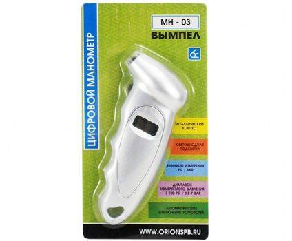 Манометр шинный Вымпел МН-03 7 атм. цифровой (НПП Орион)