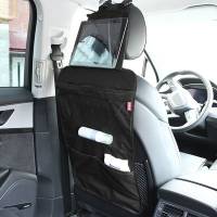 Органайзер на спинку сиденья с креплением для планшета (оксфорд 600, черный) (Tplus)