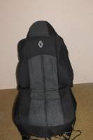 Чехлы на сиденье /Renault Duster/ 2011-2014 г. Жаккард черный (разд. зад. спинка) (TREND NEW)