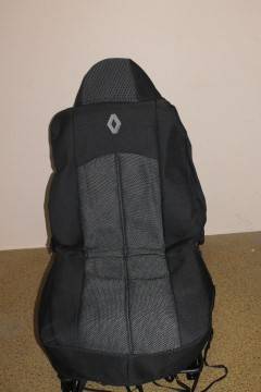 Чехлы на сиденье /Renault Duster/ 2011-2014 г. Жаккард черный (разд. зад. спинка) (TREND NEW)