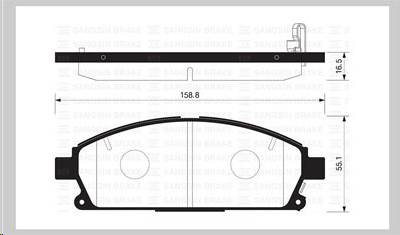 Колодка торм. Nissan Qashqai X-Trail T30 перед.